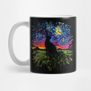 Black Cat Night (Splash Version) Mug